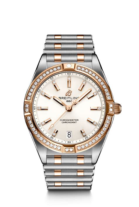 breitling women's gold watch|breitling women's watch with diamonds.